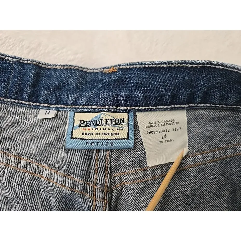 Pendleton Vtg 90s High Waisted Mom Jeans Womens Sz 14 Retro Westernwear Gorpcore